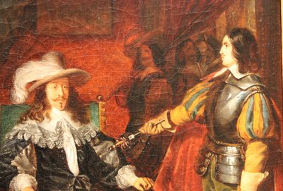 Cinq-Mars Returning His Sword to Louis XIII by Claudius Jacquand